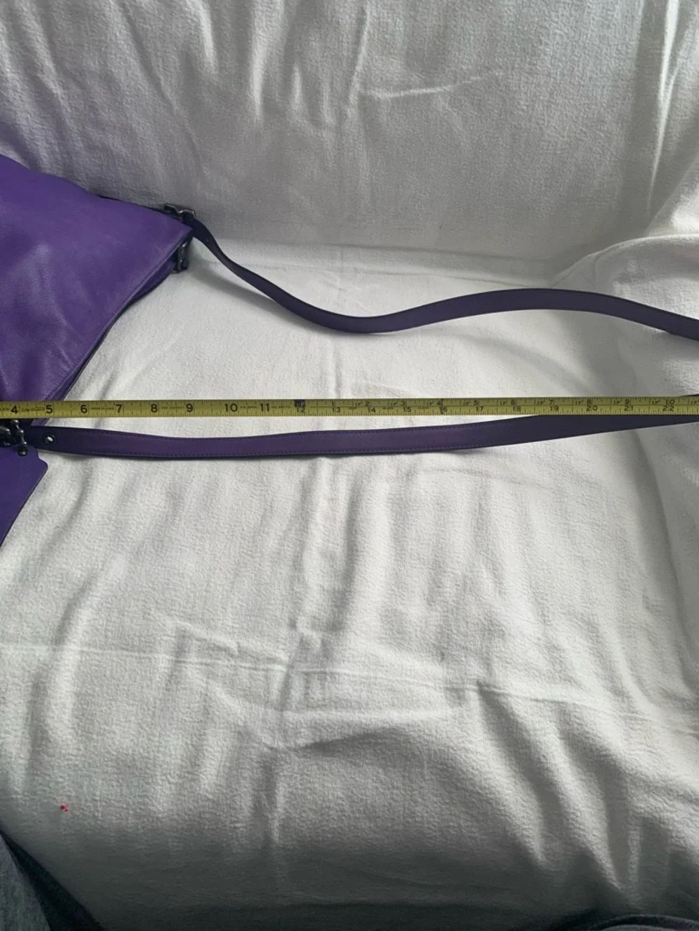 Vintage 2014 Coach Bleaker Sport Mini Duffle Purple Cross Body Bag - Picture 10 of 16